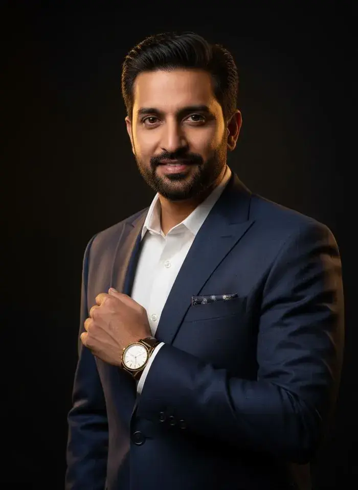 Successful businessman in Kolkata